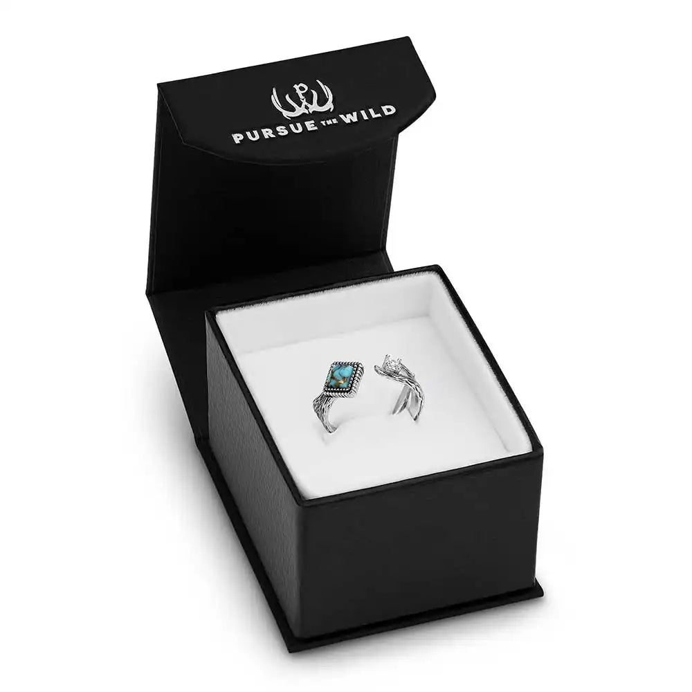 Montana Silversmiths Pursue the Wild Ring - Rugged Beauty Turquoise KTRG6330