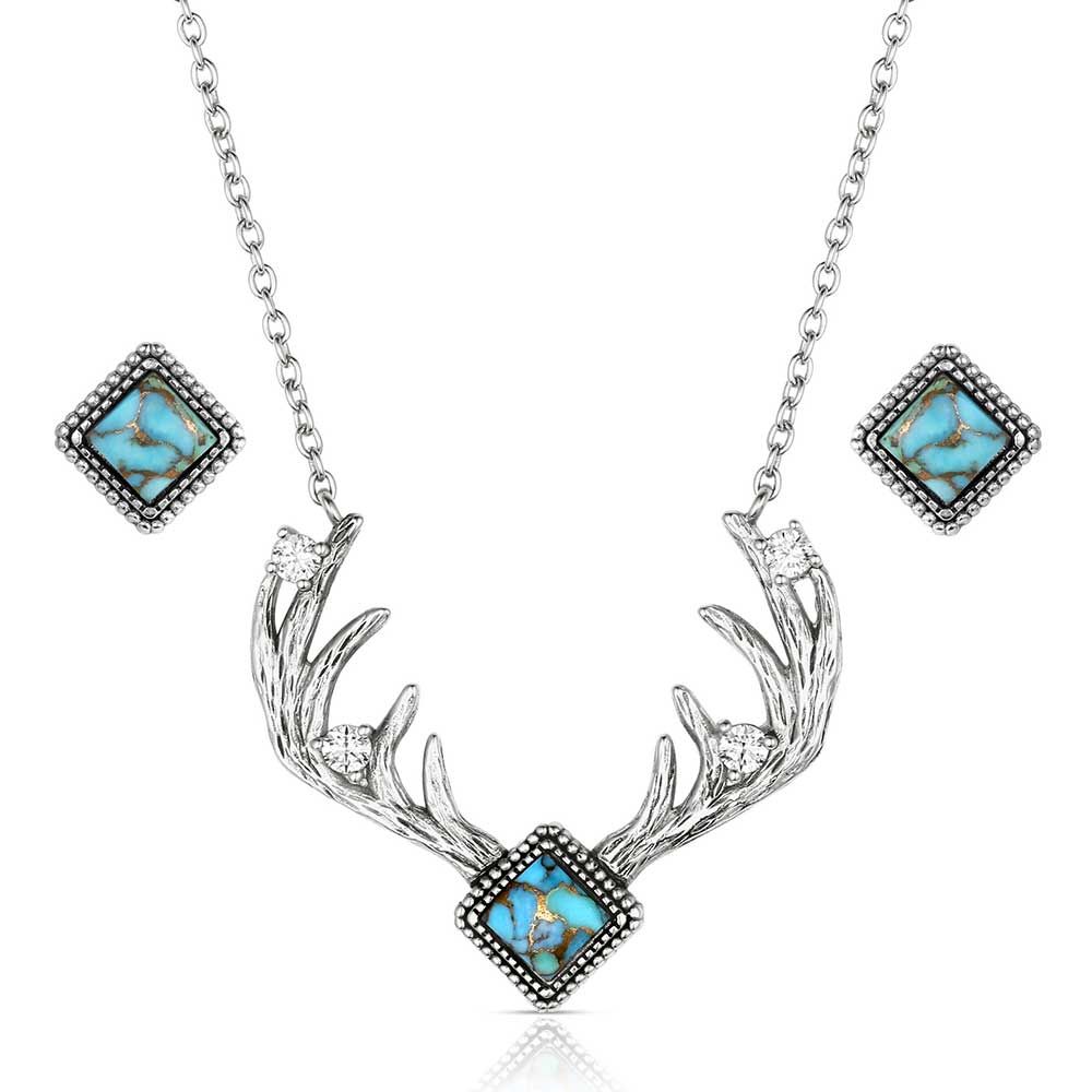 Montana Silversmiths Jewelry Set - Rugged Beauty Turquoise KTJS6330