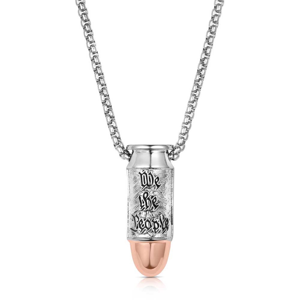 Montana Silversmiths Necklace - We the people bullet NC6291