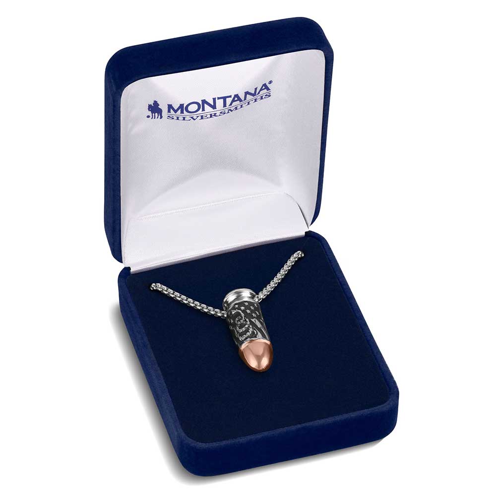 Montana Silversmiths Necklace - We the people bullet NC6291