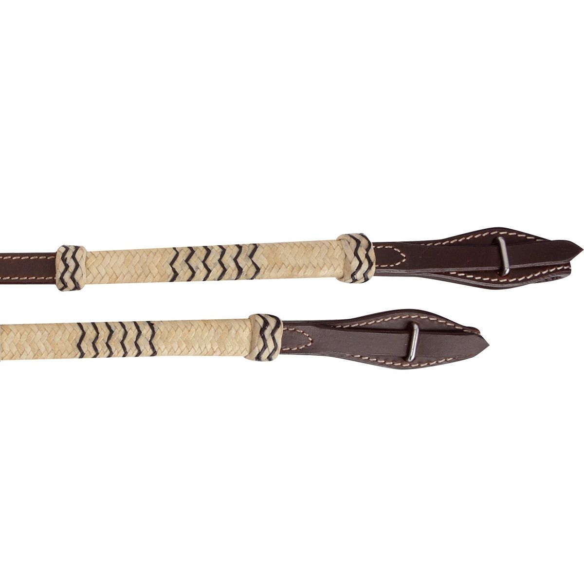 Cashel Braided Rawhide Split Reins w/ Quick Change Ends SA-QCSRCHRBK