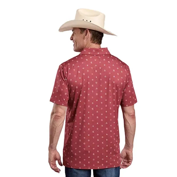 Roper Men’s Polo Shirt, Red 3-073-0224-0424