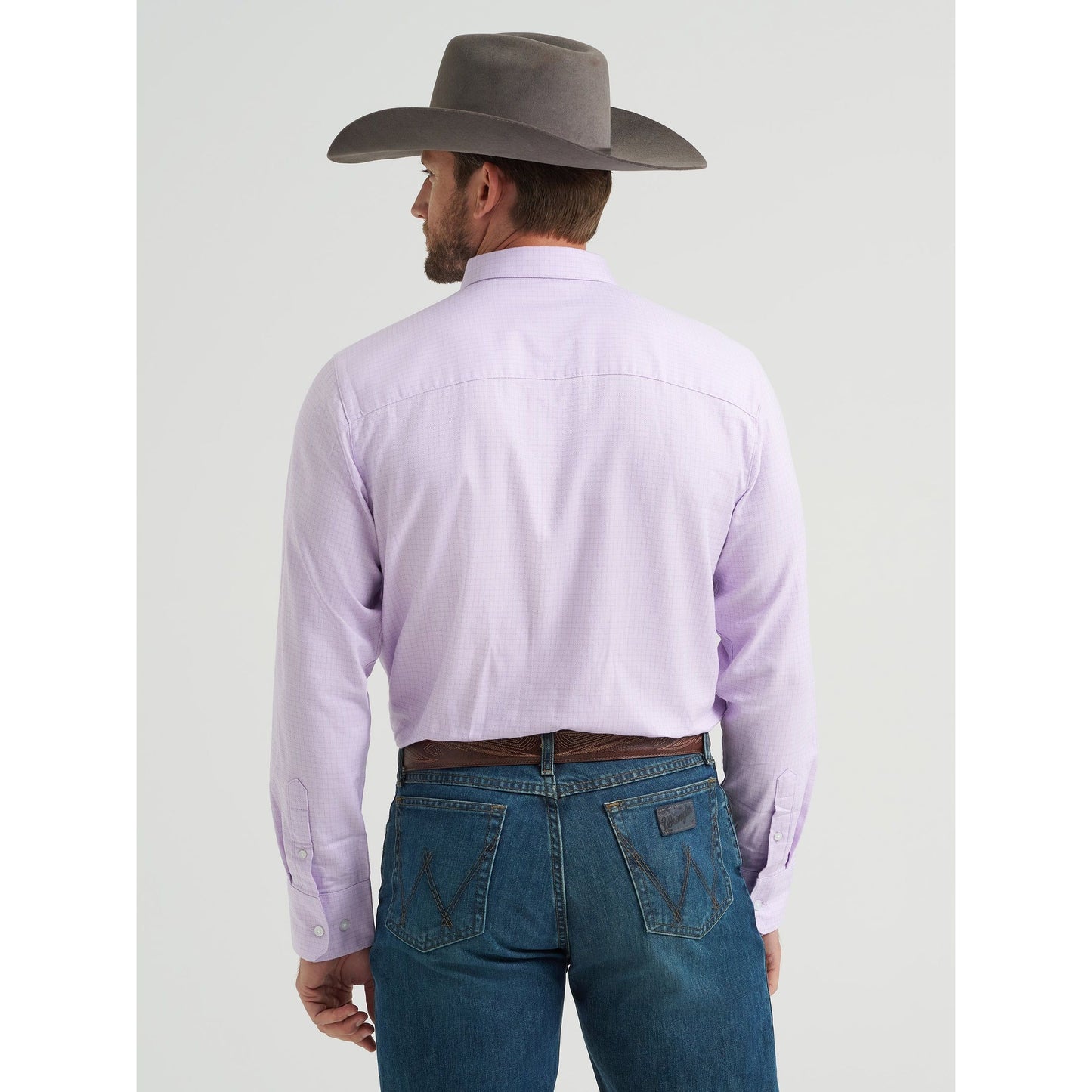 Wrangler Men’s CODY JOHNSON ONE POCKET BUTTON DOWN SHIRT - Lilac | 112368039