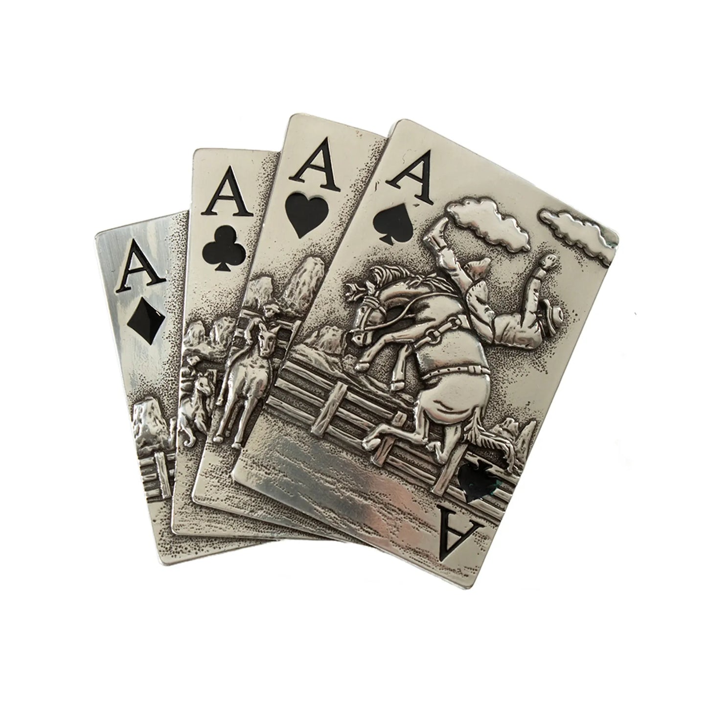 Blazin Roxx Buckle - Bucking Bronco Cards 37946