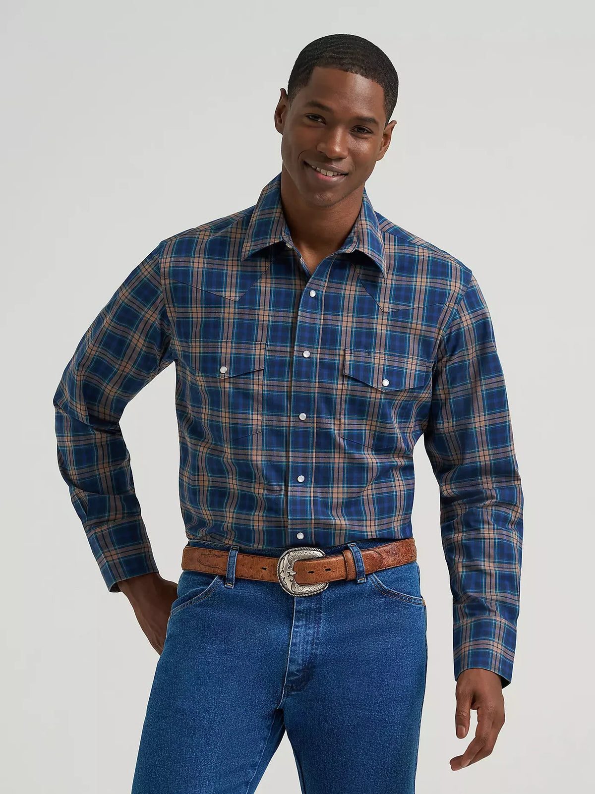 Wrangler Men's Western, Classic Fit, Snap Shirt 112385340