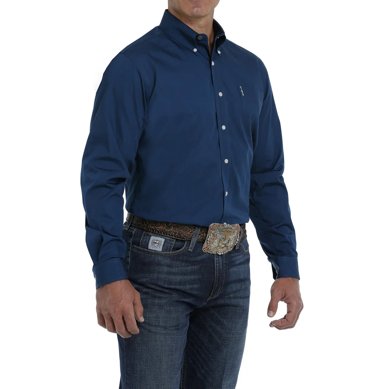Cinch Men’s Modern Fit, Blue, Button Down Shirt - MTW1347021