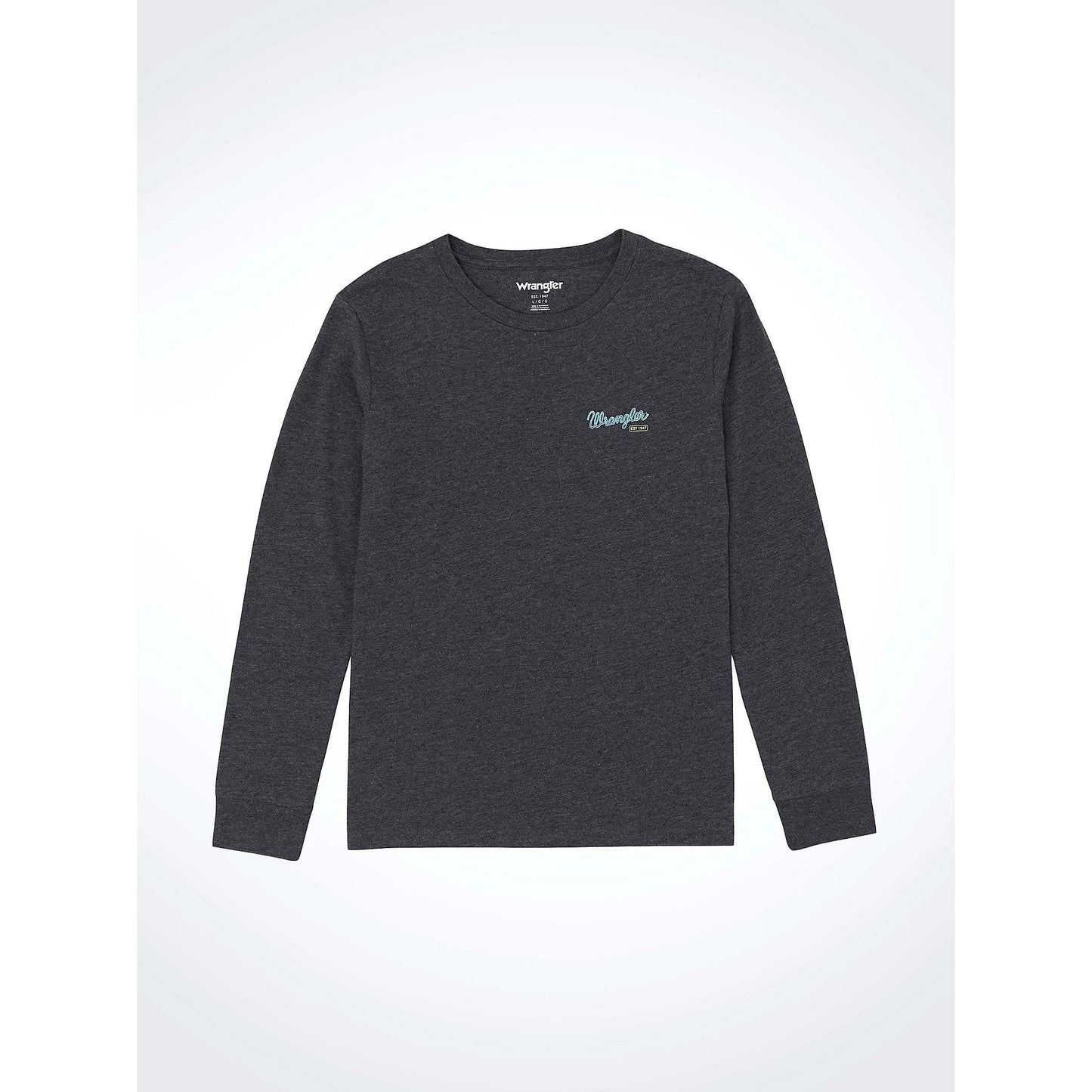 Wrangler Toddlers - Boy's Dark Grey Long Live Cowboys Graphic Long Sleeve Tee Shirt 112365732