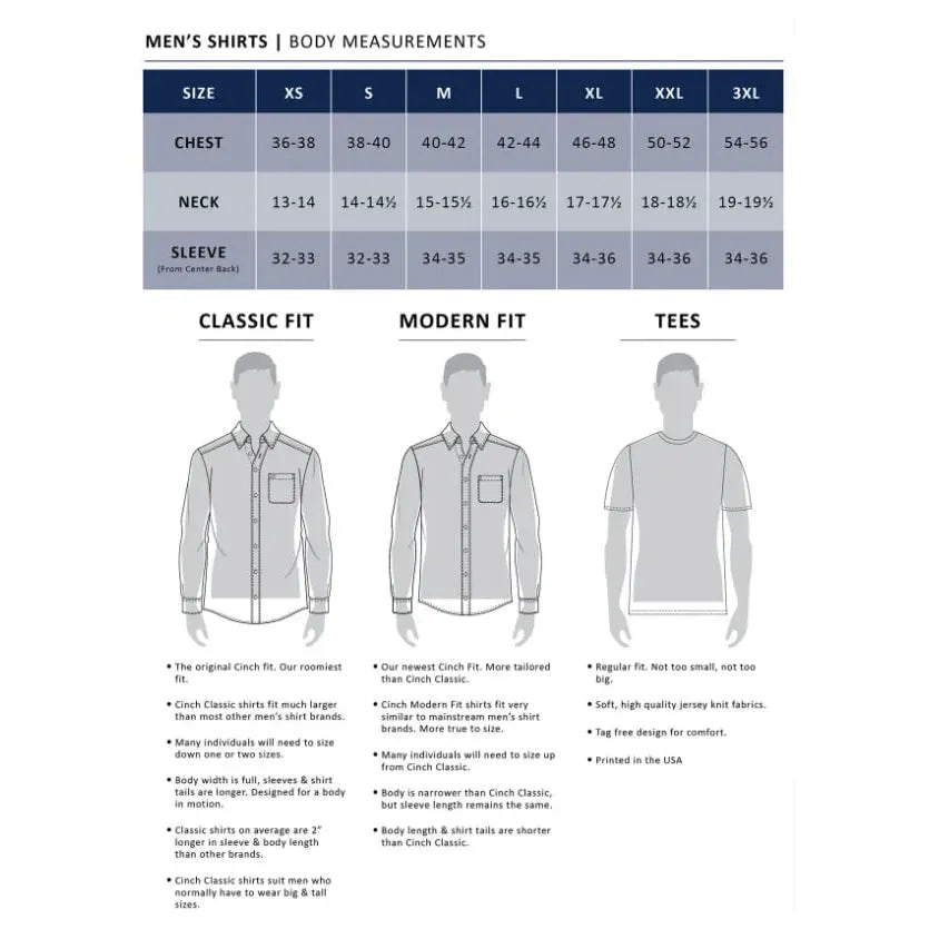 Cinch Men’s Western Shirt - MODERN FIT, SNAP FRONT MTW1303091