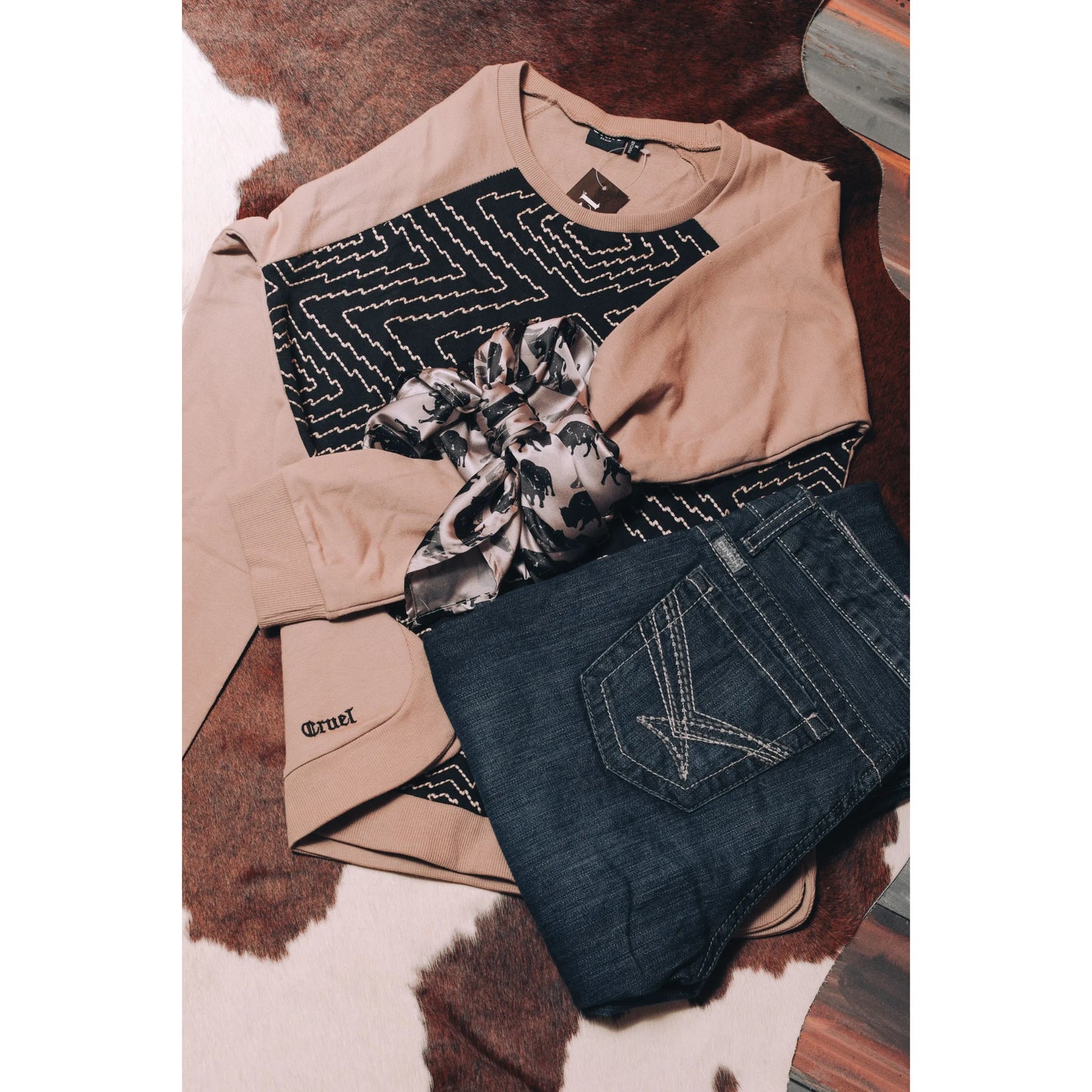 Cruel Denim Ladies Shirt, Raglan - CWK7372001