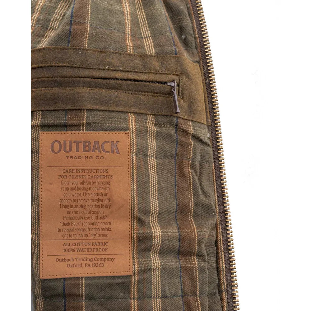 Outback Trading Men’s Oilskin SAWBUCK VEST 2143