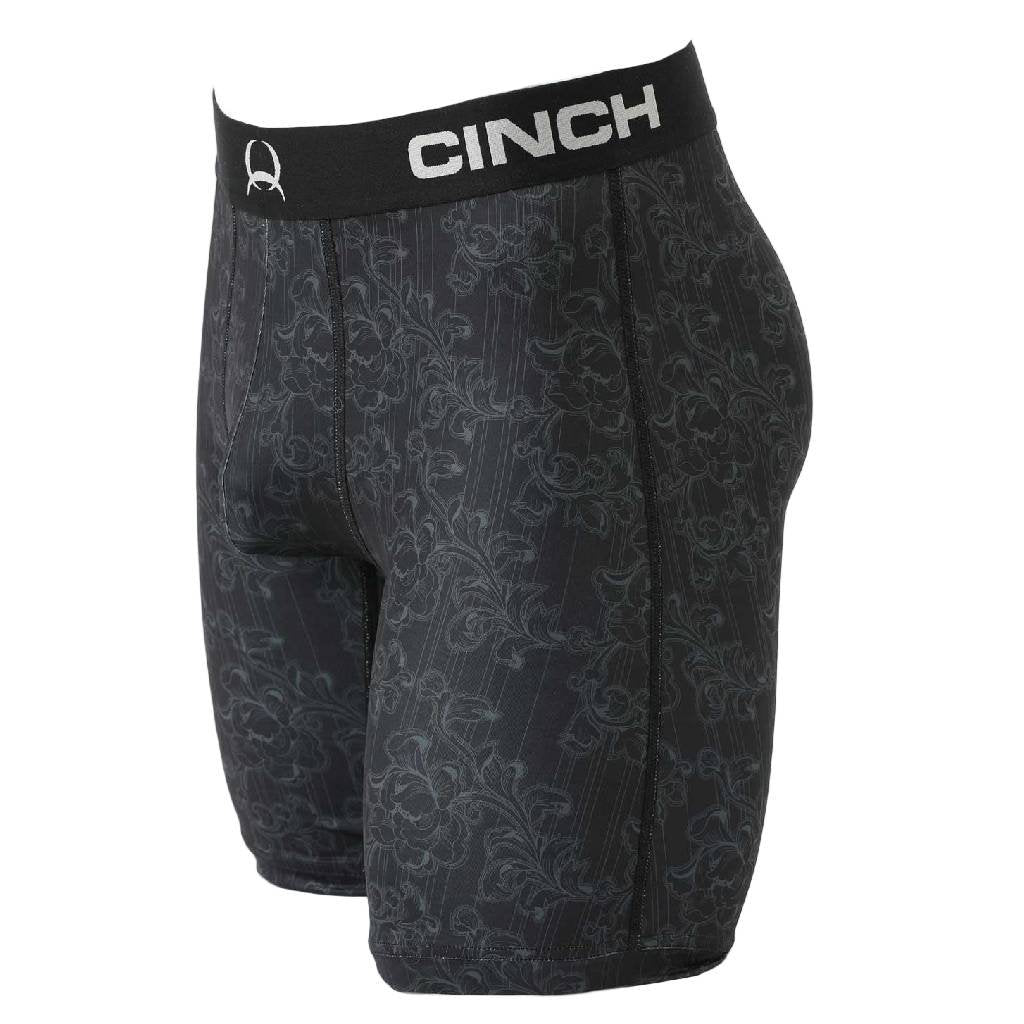 CINCH MEN'S 9" BOXER BRIEFS - Black Floral MXY6001030