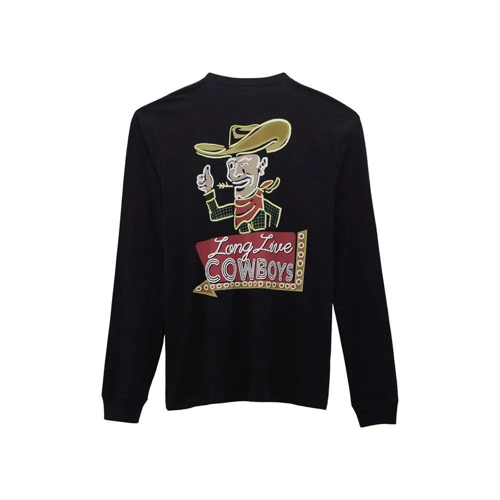 Wrangler Men's Graphic Black Long Sleeve T-Shirt 112368560