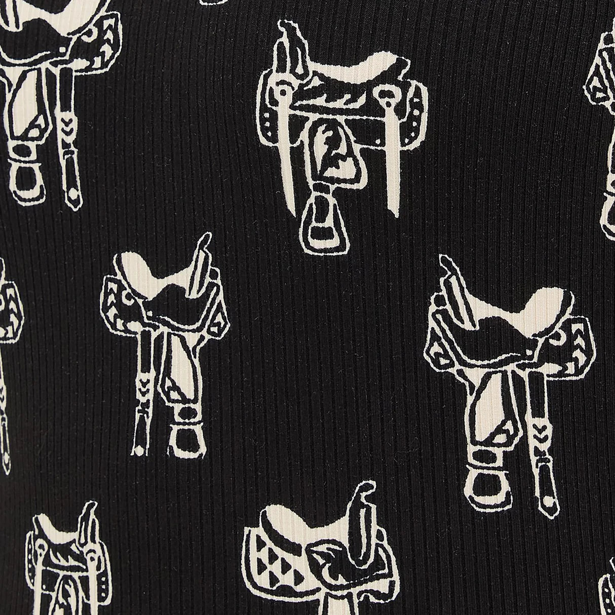 WRANGLER Ladies Retro Mock Neck, Saddle Print 112371630