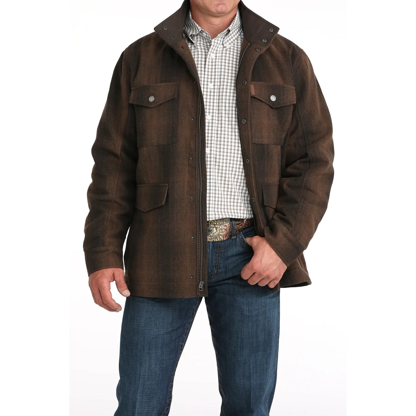 Cinch Men’s FRONTIER COAT - Brown MWJ1595002