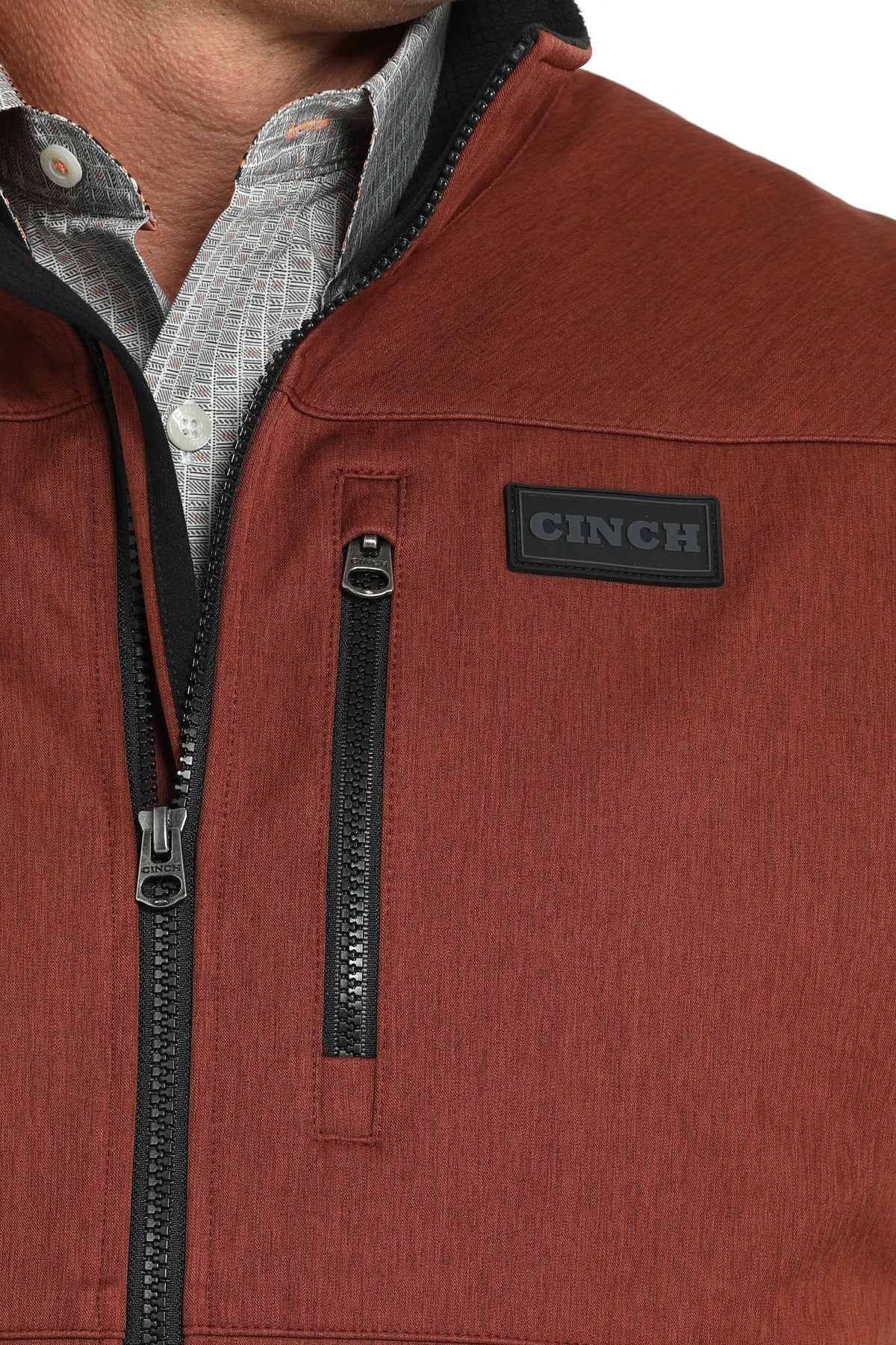 Cinch Men’s Vest - Rust BROWN SOFTSHELL MWV1515028