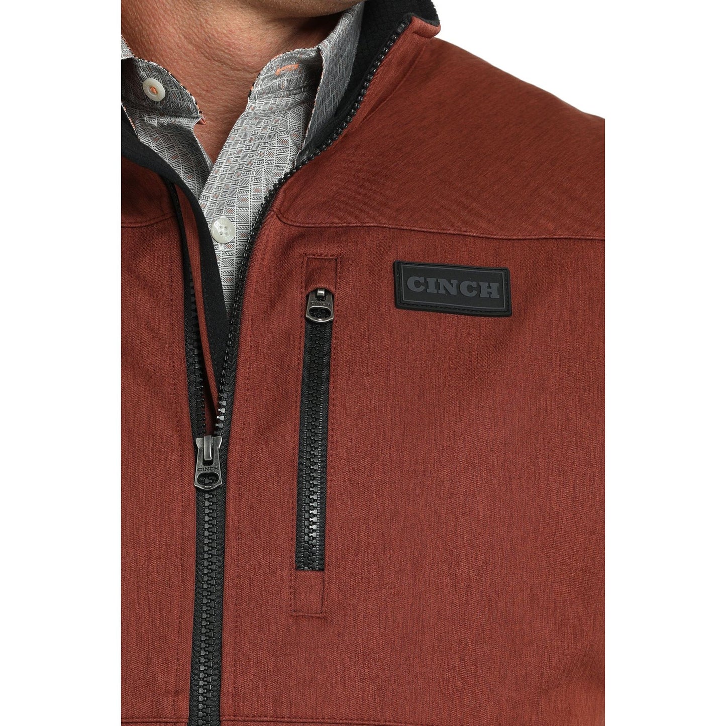 Cinch Men’s Vest - Rust BROWN SOFTSHELL MWV1515028