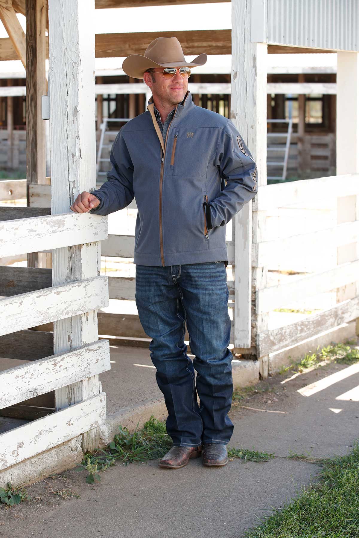 Cinch Men's Jacket - Dusty Blue Bonded MWJ1567015