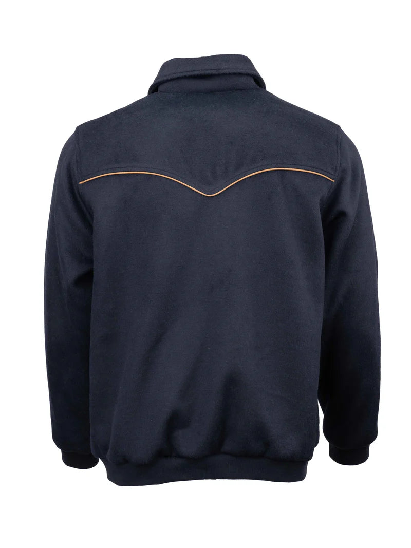 Outback Trading Men’s Varsity Jacket, Navy 29929