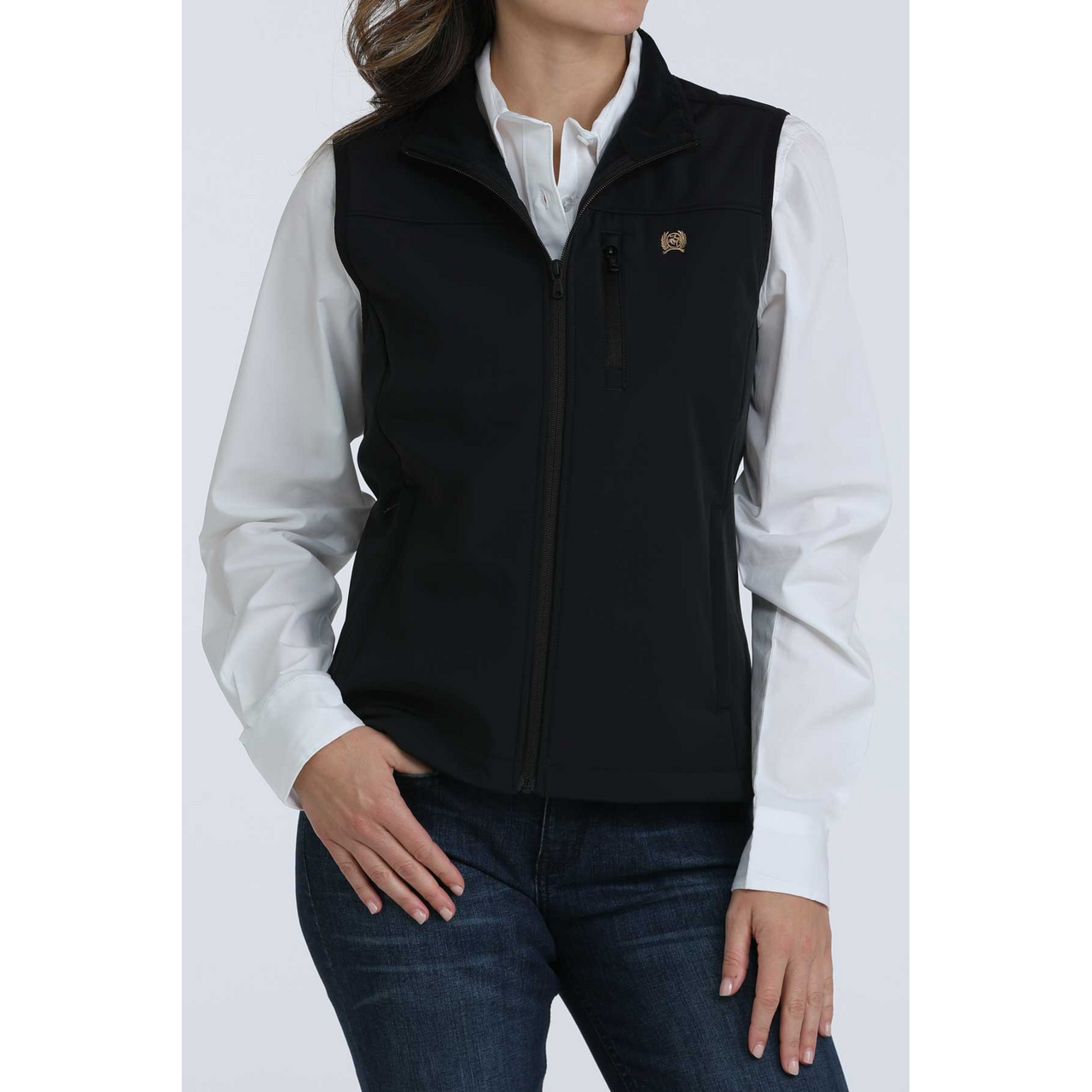 Cinch Ladies Vest, Black MAV9922001