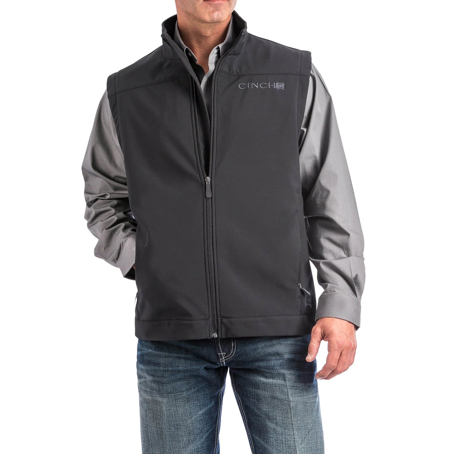 Cinch Men’s Vest, Bonded, Black MWV1012010