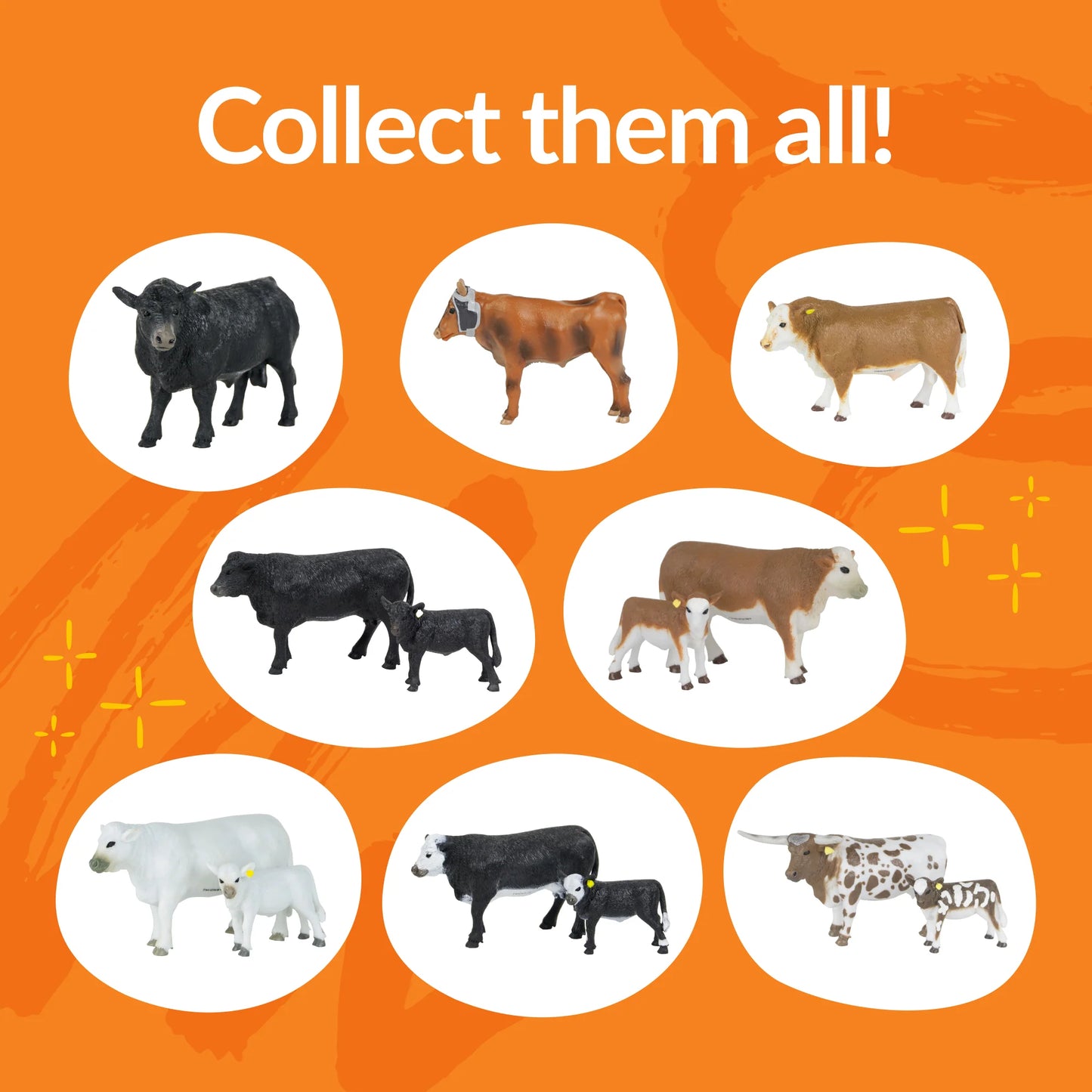 Big Country Farms - Longhorn Cow & Calf Toy 405