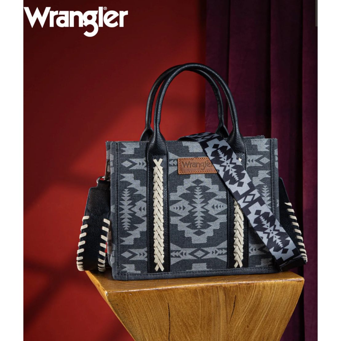 WRANGLER AZTEC,TOTE, CROSSBODY - WG2212-8120BK