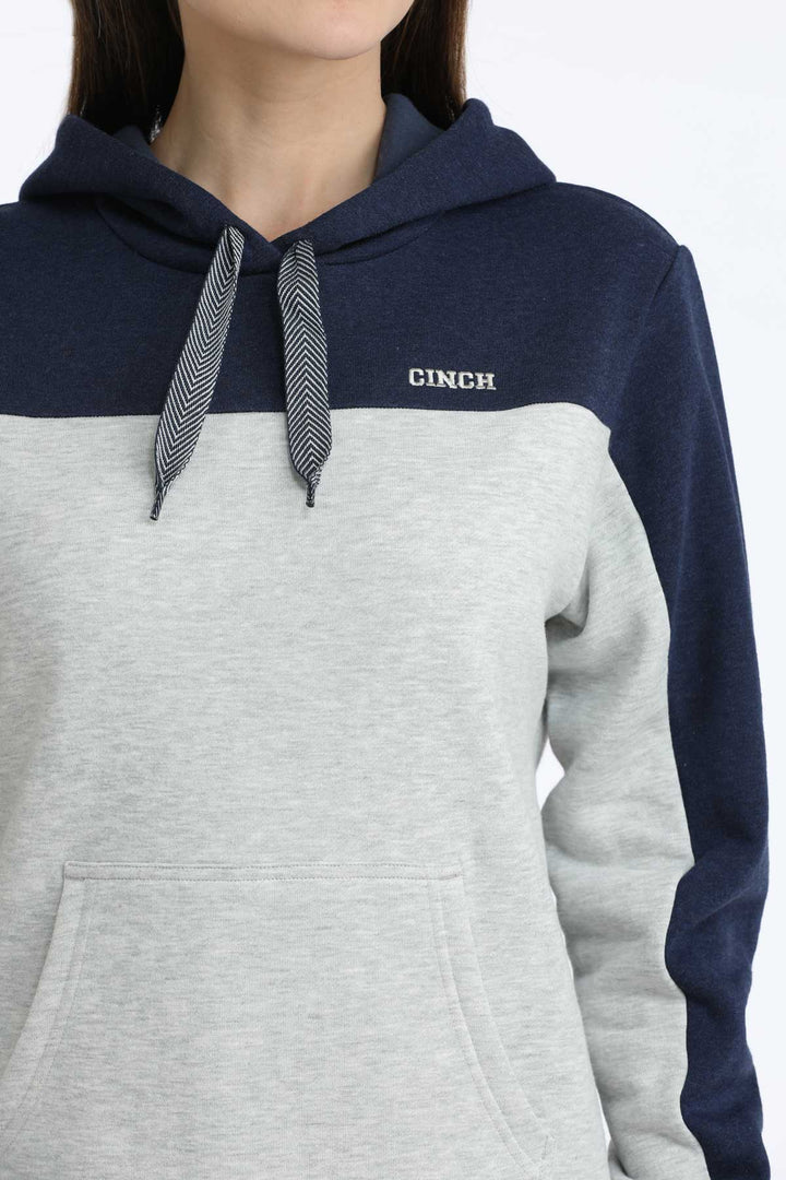 Cinch Ladies Hoodie, Navy-Grey - MAK7915001