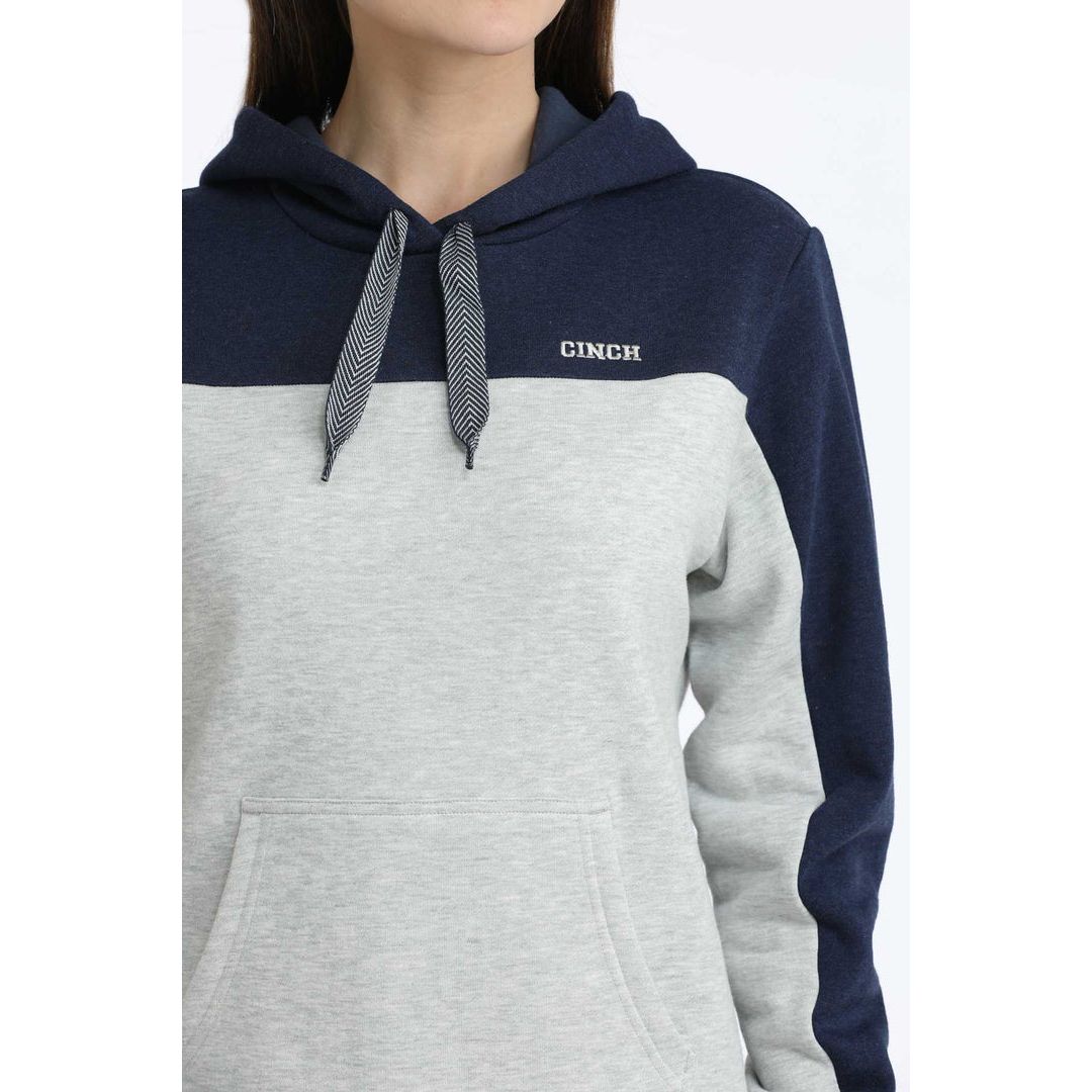 Cinch Ladies Hoodie, Navy-Grey - MAK7915001