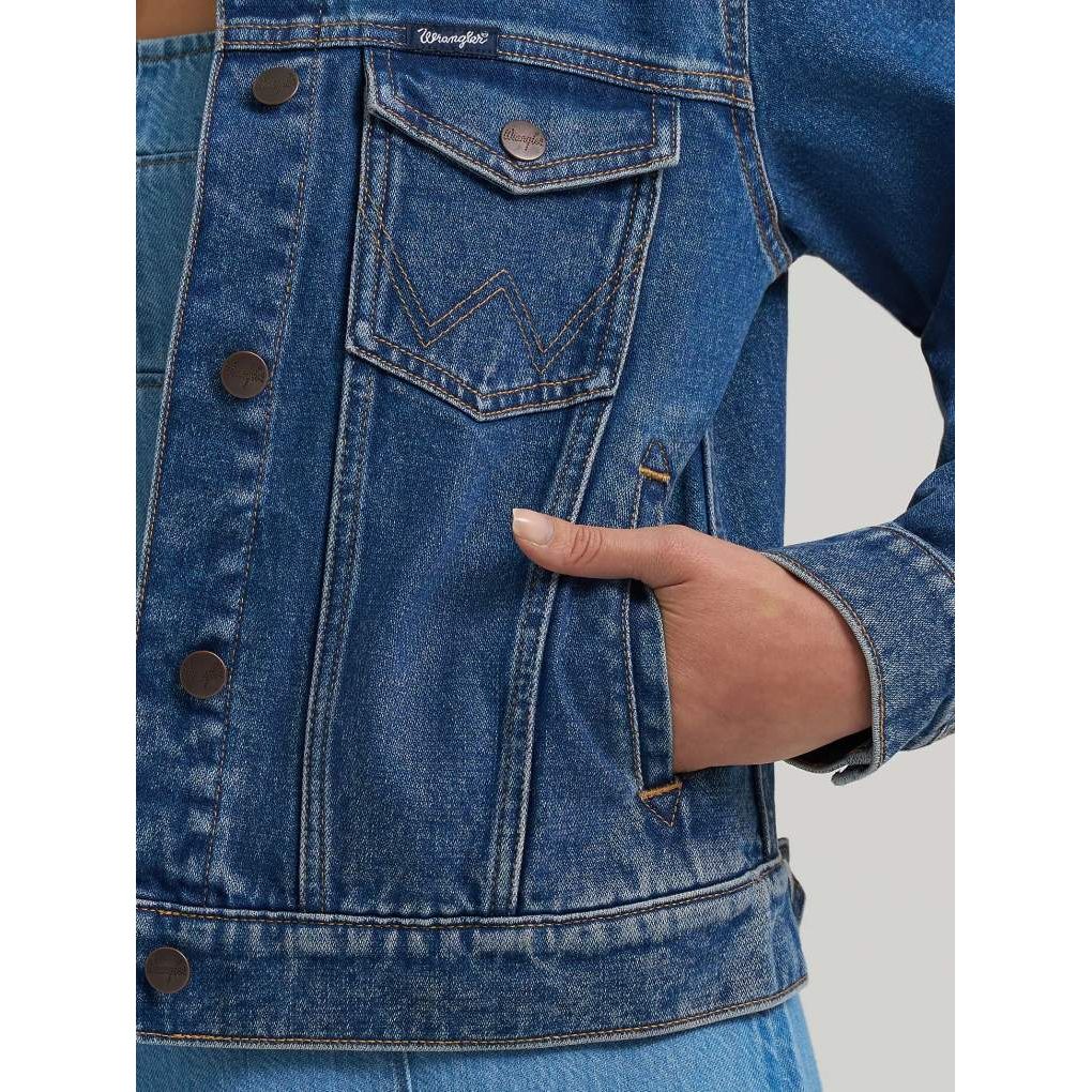 WRANGLER Ladies WESTERN DENIM JEAN JACKET, Unlined - 112373778