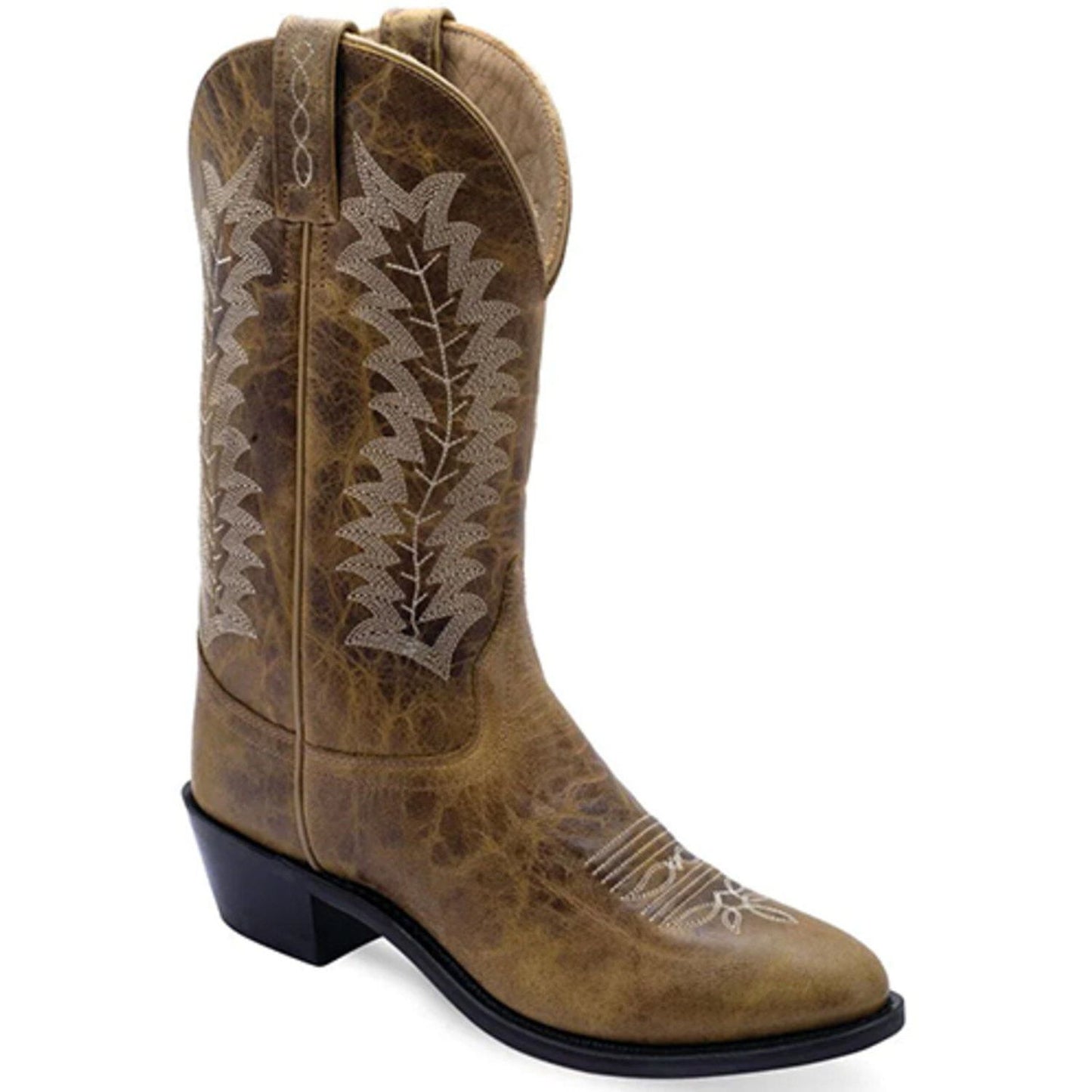 Old West Ladies WESTERN BOOTS, Brown, Snip Toe, Ow2039L