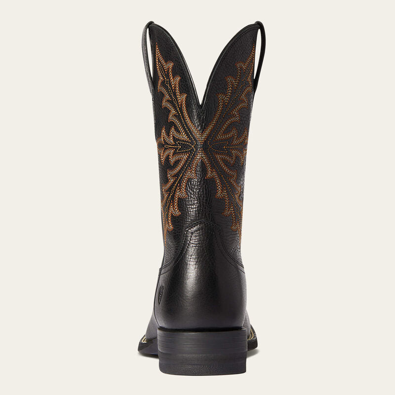 Ariat Men’s Western Boot, Qualifier, Square Toe, Black 10035899