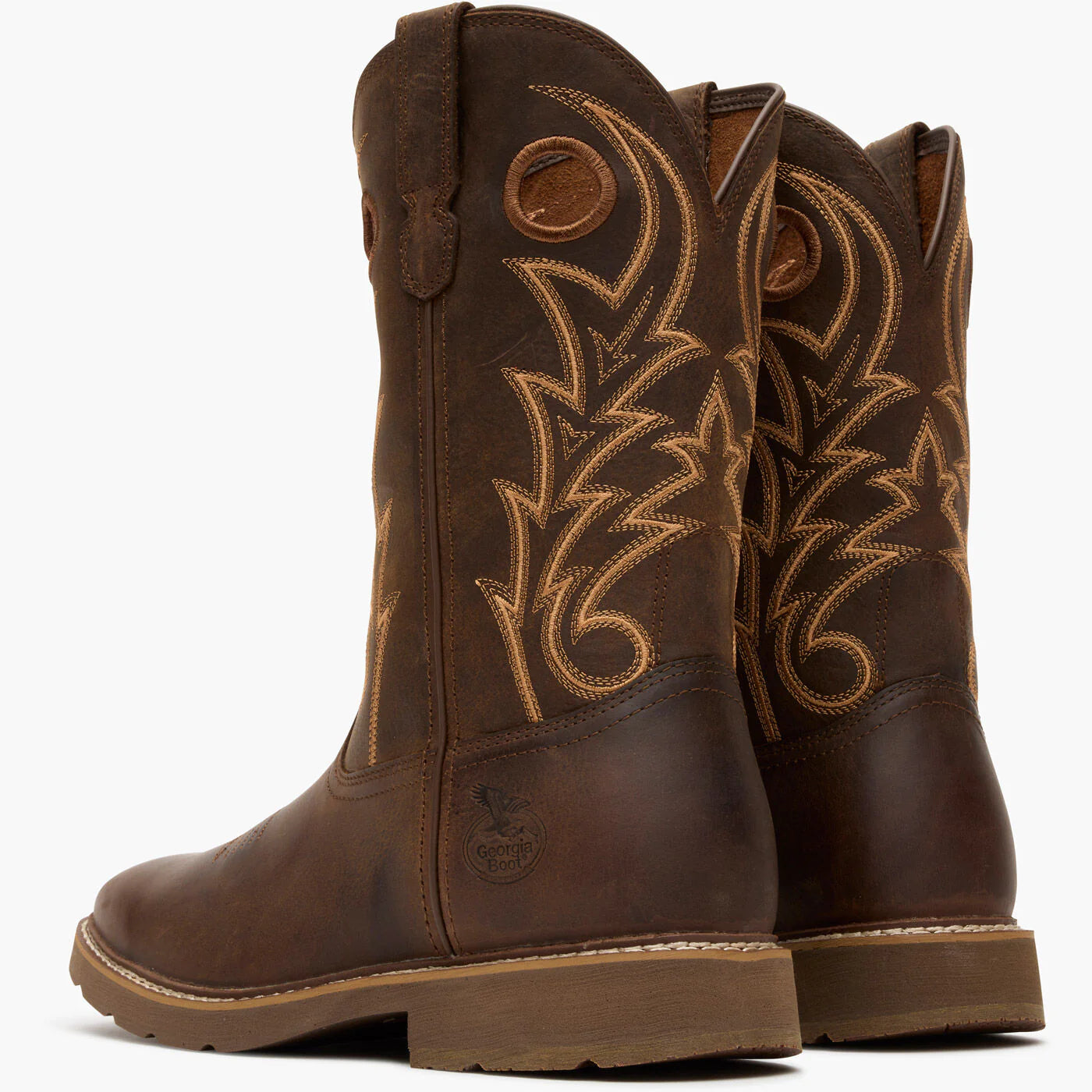 Georgia Men’s Western Boot, Brown, Wide, GB00726