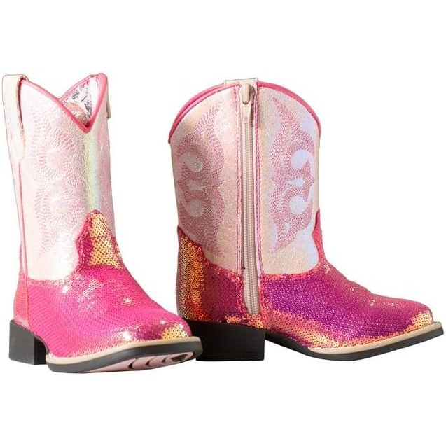 Twister Toddler & Youth Cowboy Boot, Square Toe, 443004730