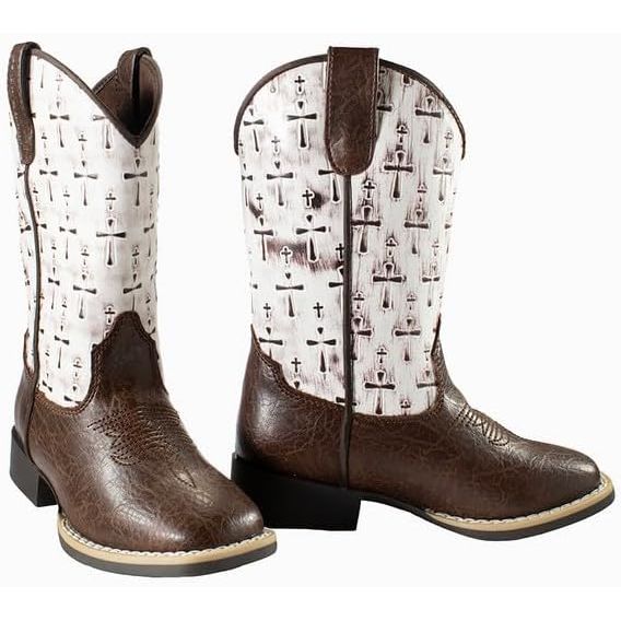 Twister Toddler Western Boot, Square Toe, Cross, 443009905