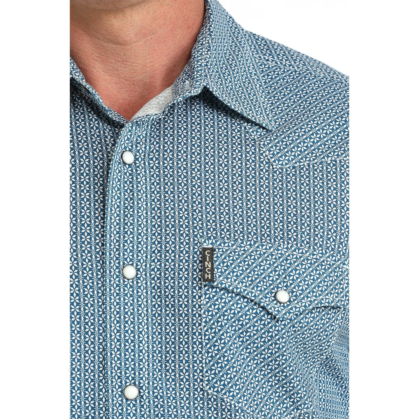 Cinch Men’s Modern Fit, Blue, Snap Shirt - MTW1303102