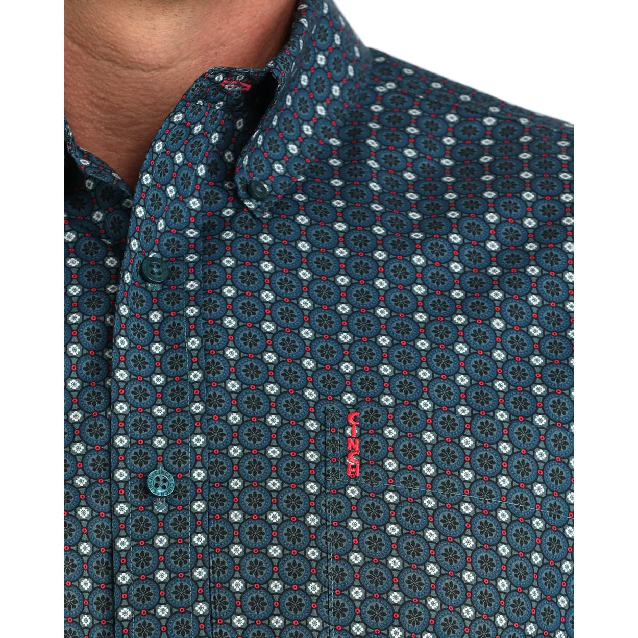 Cinch Men’s Modern Fit, Blue, Button Down Shirt - MTW1347150
