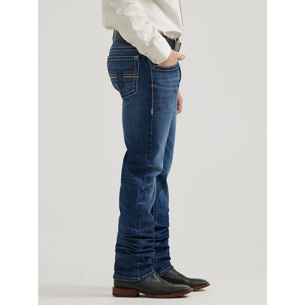 Mens Rock47Denim Wrangler SlimStraight Jeans