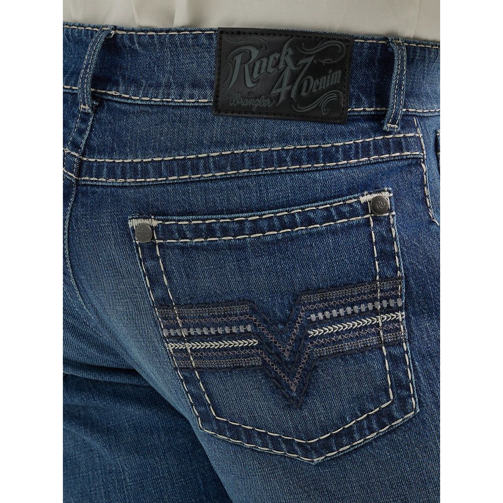Mens Rock47Denim Wrangler SlimStraight Jeans