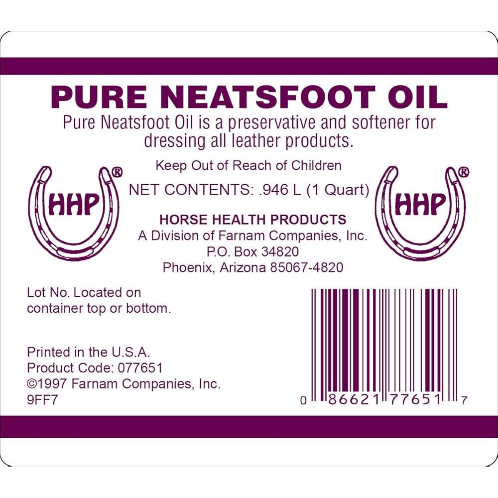 Horse Health Products - Pure Neatsfoot Oil 1Gal