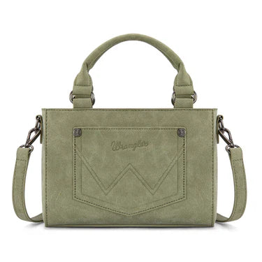 WRANGLER Purse, Tote, Crossbody, Brown, Tooled WG250-81202JN