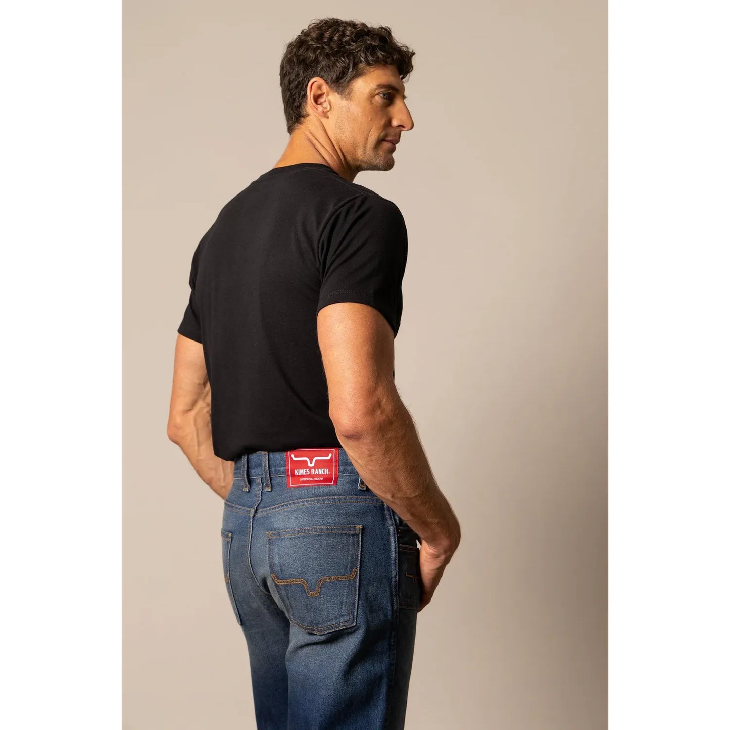 Kimes Men’s Jean Stewart, Mid Rise, Relaxed
