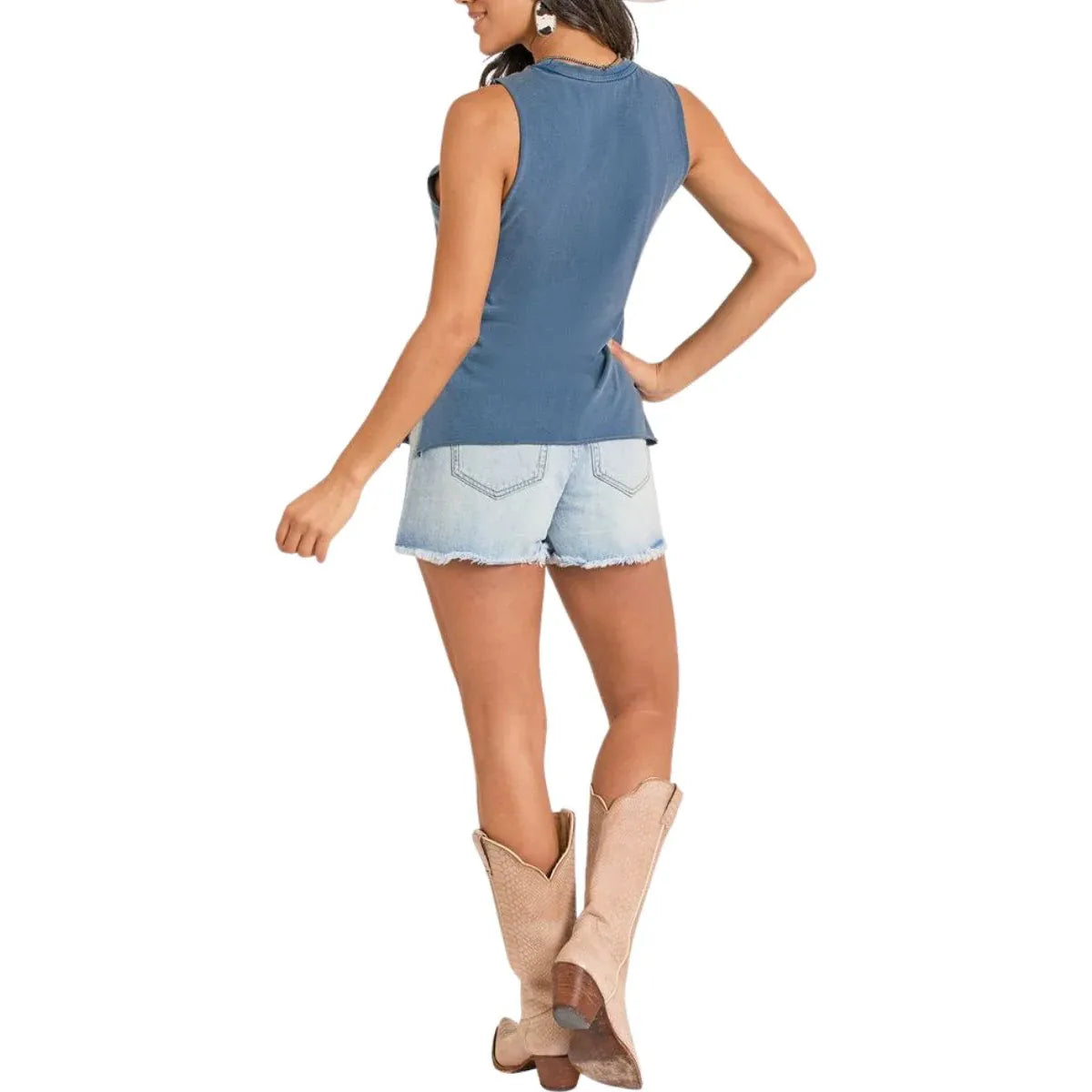 Rock & Roll Oversized, Tank Top, Navy BW21T08414