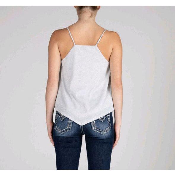 Miss Me Sequin Diamonds Tank Top