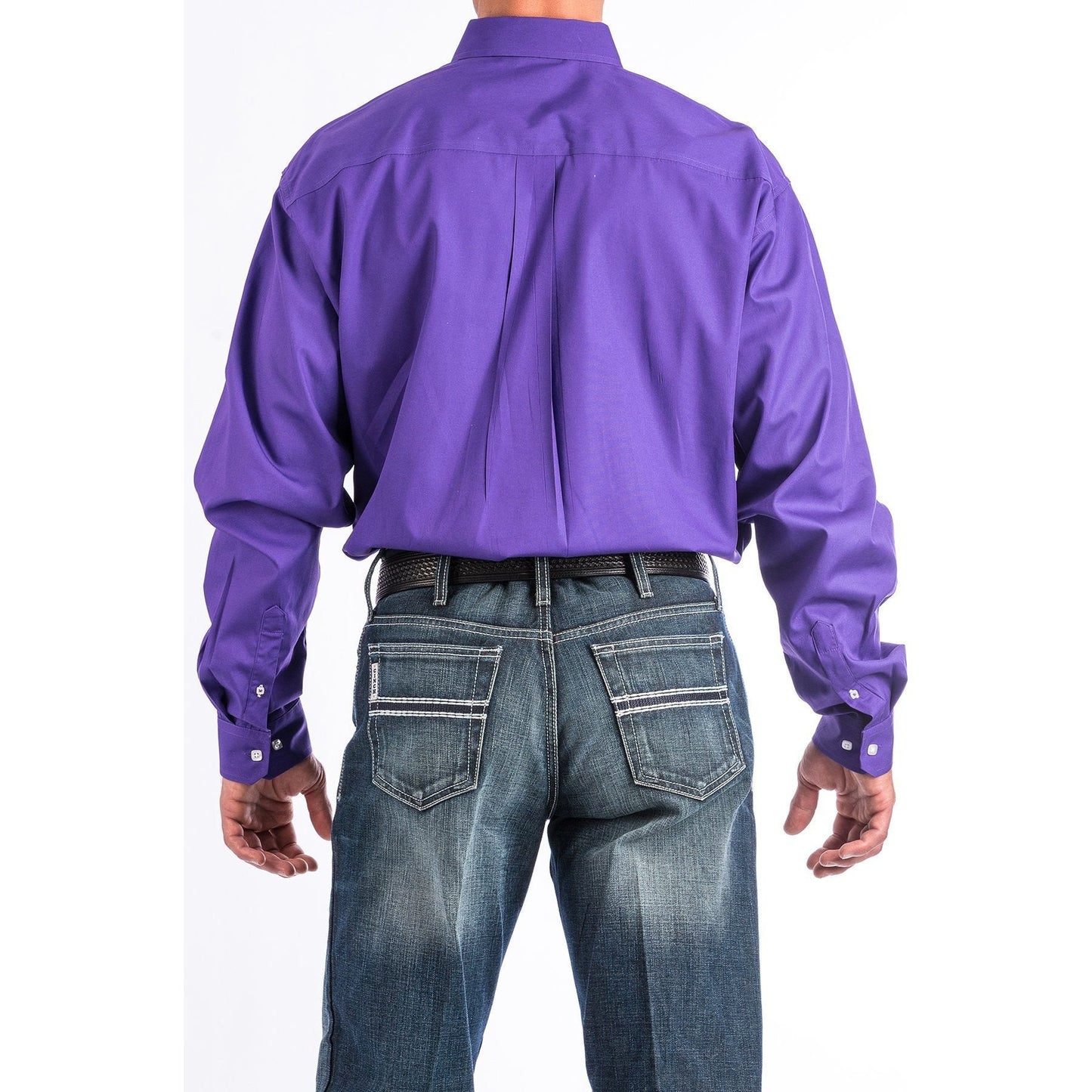 Cinch Men’s Purple Long Sleeve Button Up