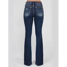 * Miss Me Ladies Jean, High-Rise Boot, Dark Blue H3636B86