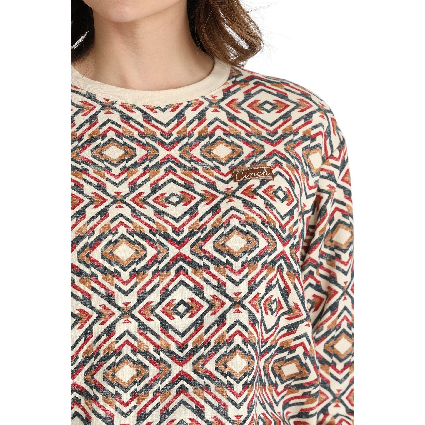 Cinch Ladies PRINTED SWEATSHIRT - MULTI MAK7905003