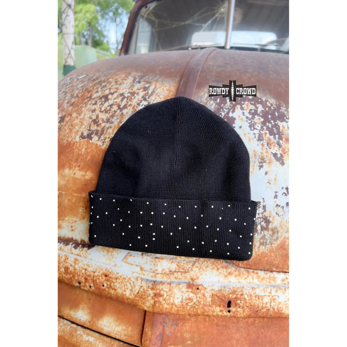 Rowdy Crowd BLACK- Shine Bright Beanie