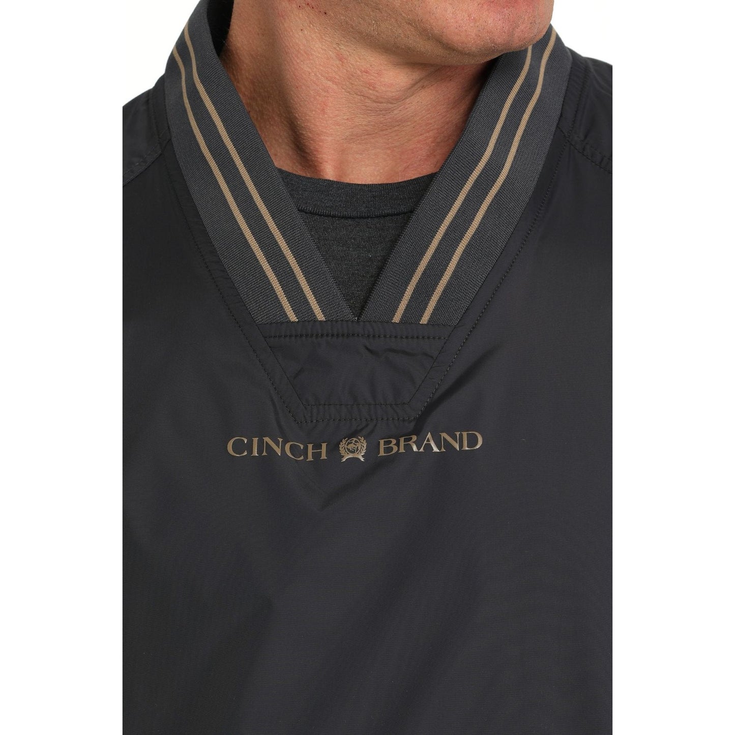Cinch Men’s VINTAGE NYLON PULLOVER - CHARCOAL MWJ1919001