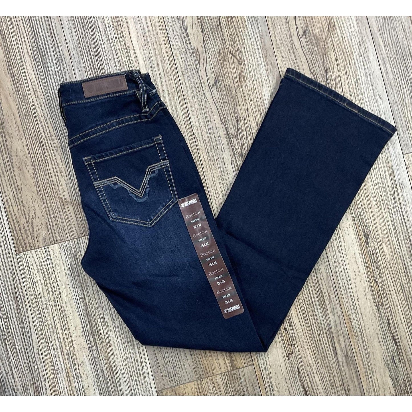 * ROCK & ROLL Ladies Jean - HIGH RISE BOOTCUT DARK WASH #BW4HD05319