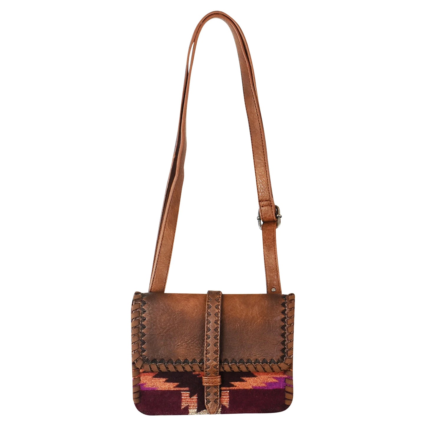 Justin - Women's Aztec Blanket Whipstitch Small Crossbody Bag